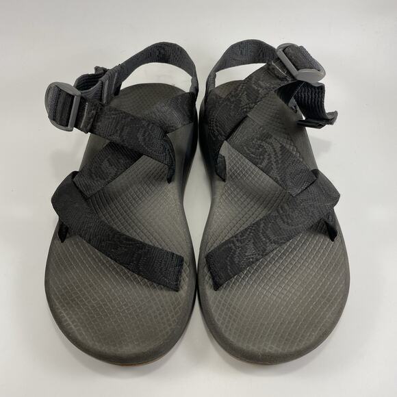 Chaco Z1 Z/1 Active Sandals Strappy Mens Size 9 Black Hiking Water Shoes - Picture 3 of 9